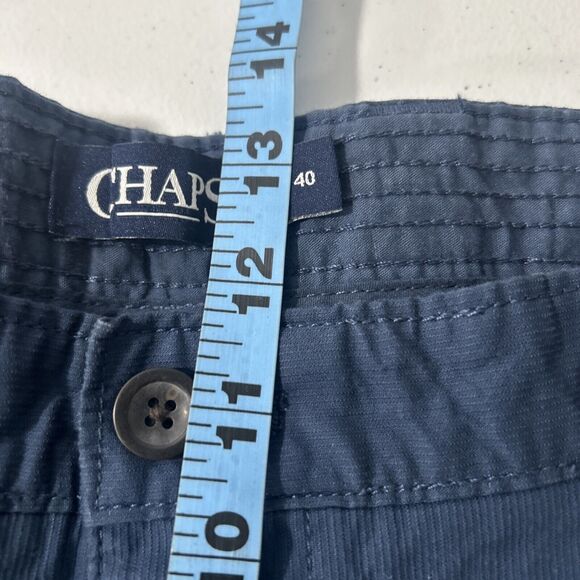 Chaps Ralph Lauren Shorts Mens 40 Blue Deep Water Cargo Ripstop 10 inc - Picture 7 of 8